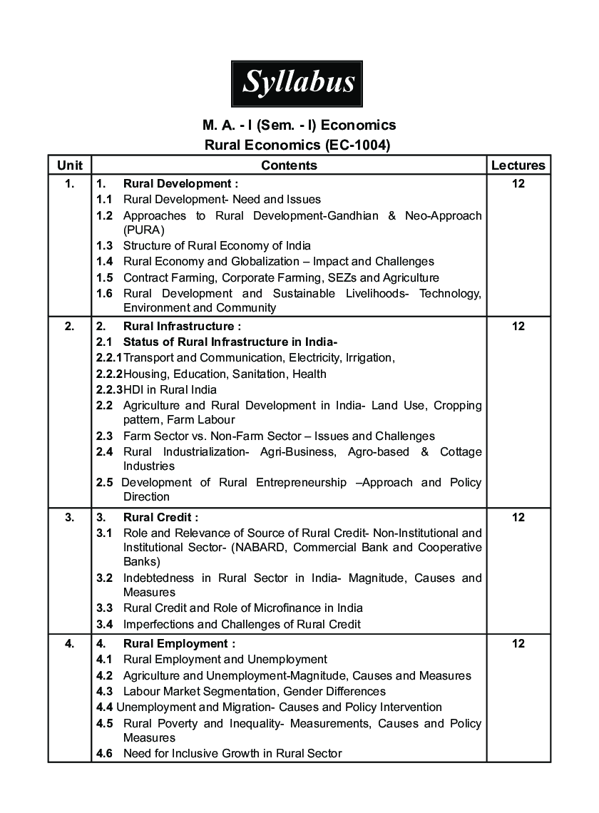 अर्थशास्त्र (ग्रामीण अर्थशास्त्र) - Page 4
