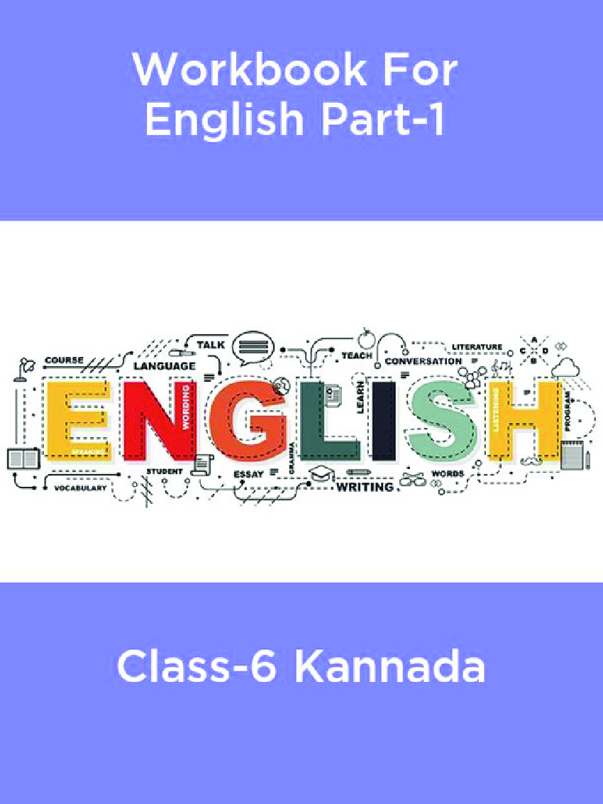 Workbook For English Part-1 Class-6 Kannada - Page 1