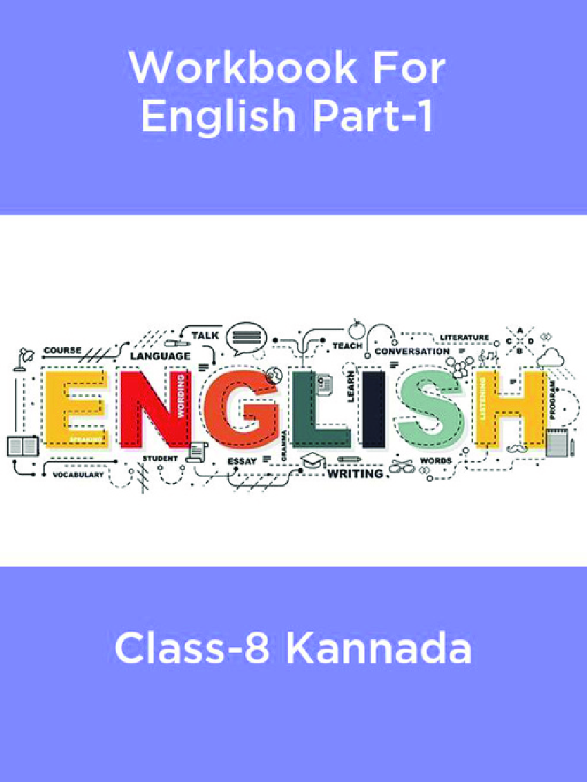 Workbook For English Part-1 Class-8 Kannada - Page 1