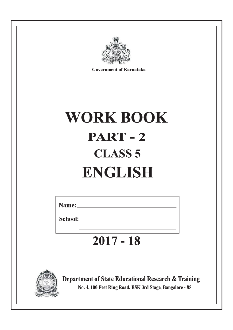 Workbook For English Part-2 Class-5 Kannada - Page 2