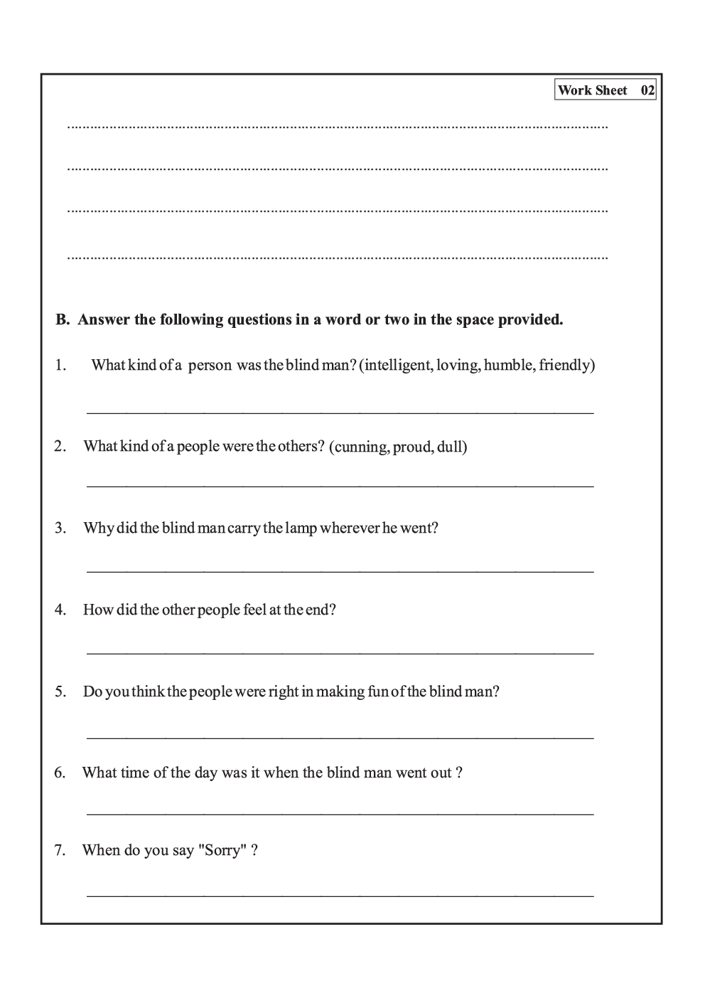 Workbook For English Part-2 Class-5 Kannada - Page 5