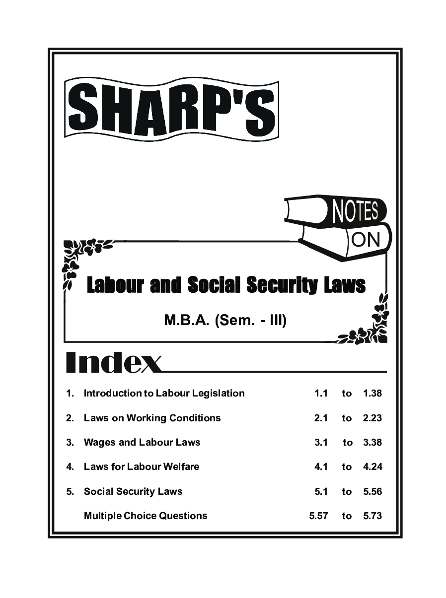 Human Resource Management (Labour And Social Security Laws) - Page 5