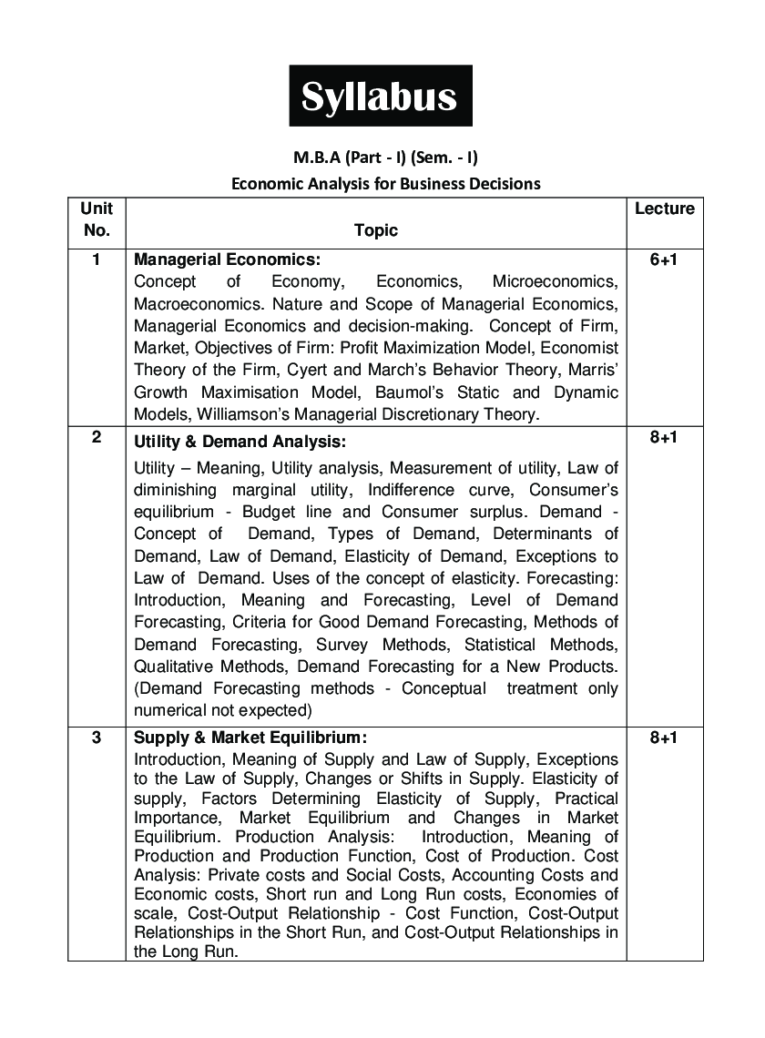 Economic Analysis For Business Decisions - Page 3