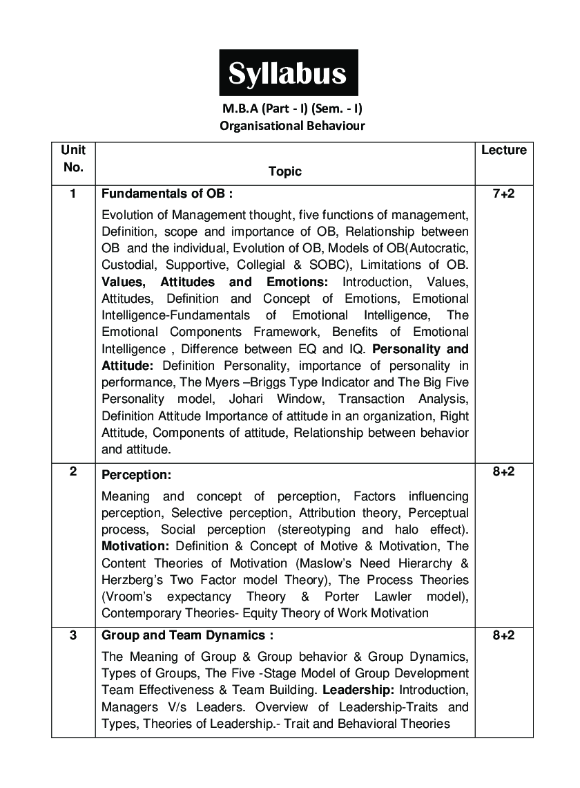 Organisational Behaviour - Page 3