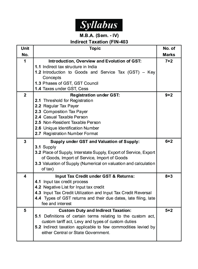 Indirect Taxation - Page 4