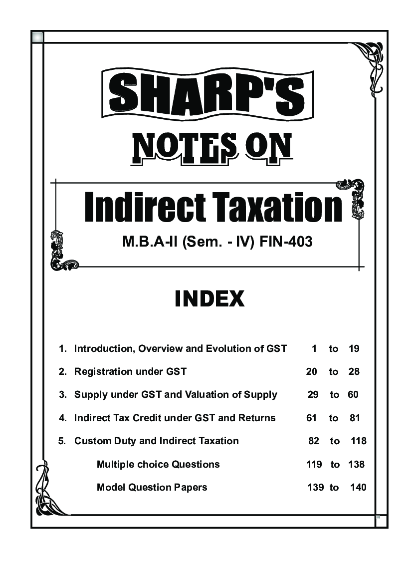 Indirect Taxation - Page 5