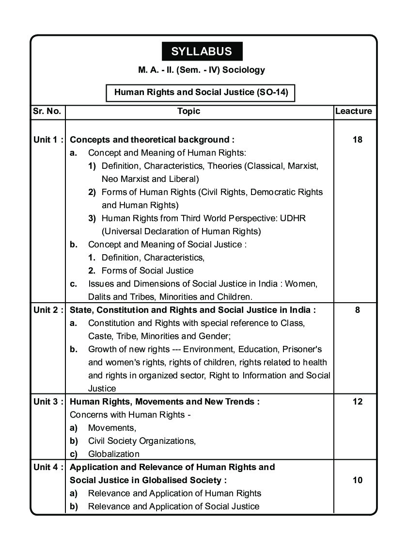 समाजशास्त्र : मानवी हक्क आणि  सामाजिक न्याय - Page 5
