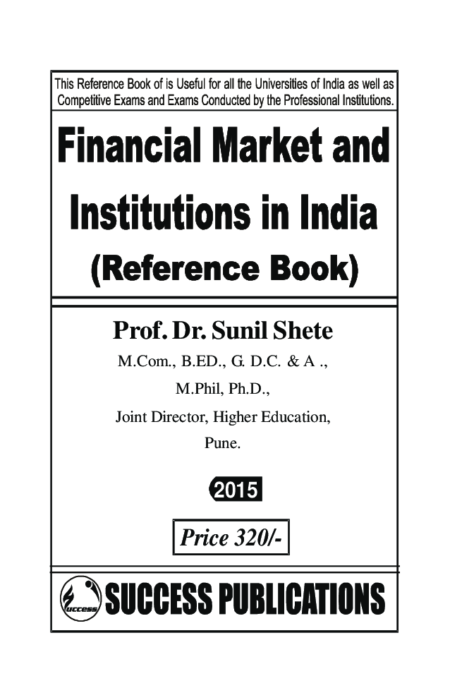 Financial Market And Institutions In India - Page 2