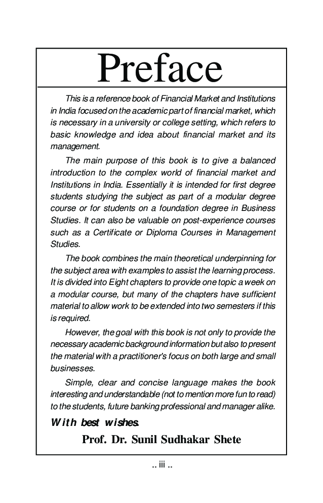 Financial Market And Institutions In India - Page 4