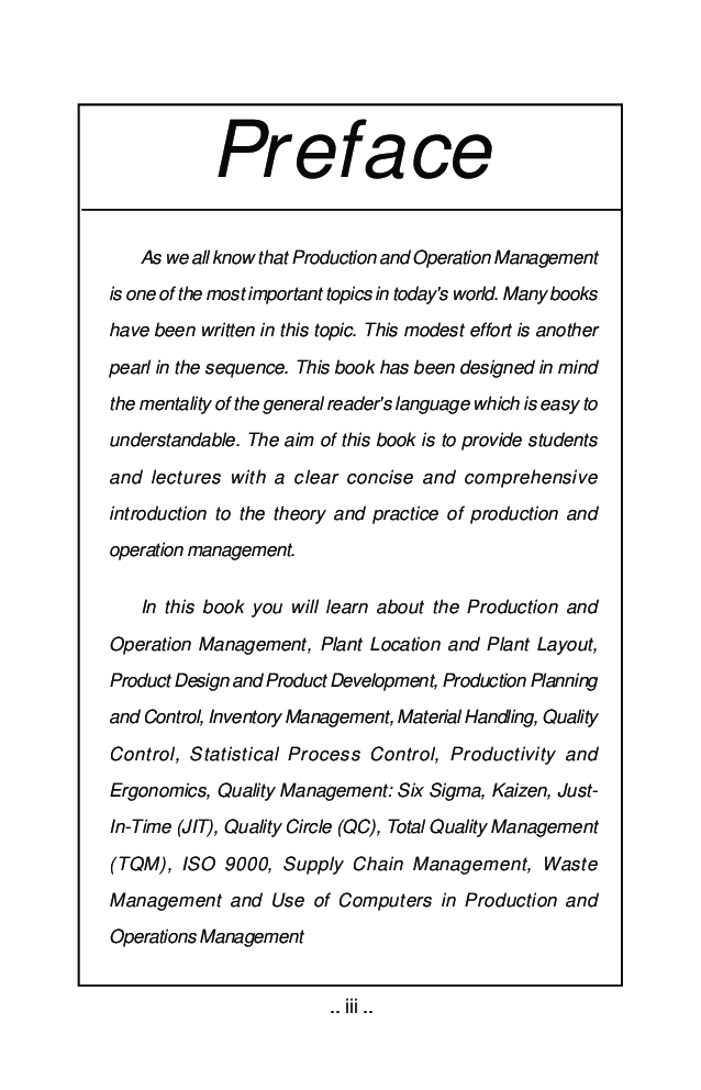 Production And Operation Management - Page 4