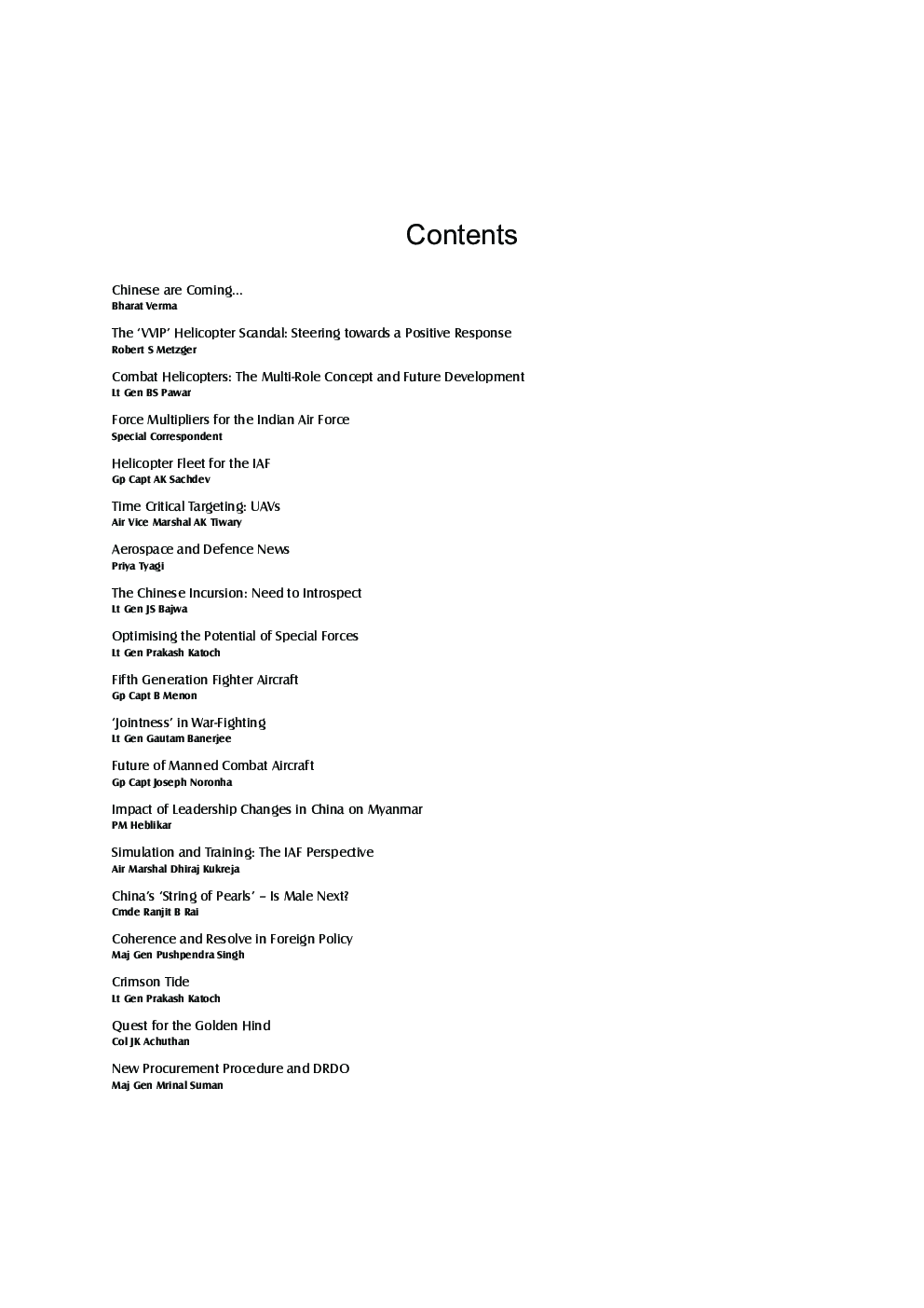 Indian Defence Review Apr-Jun 2013 (Vol 28.2) - Page 4