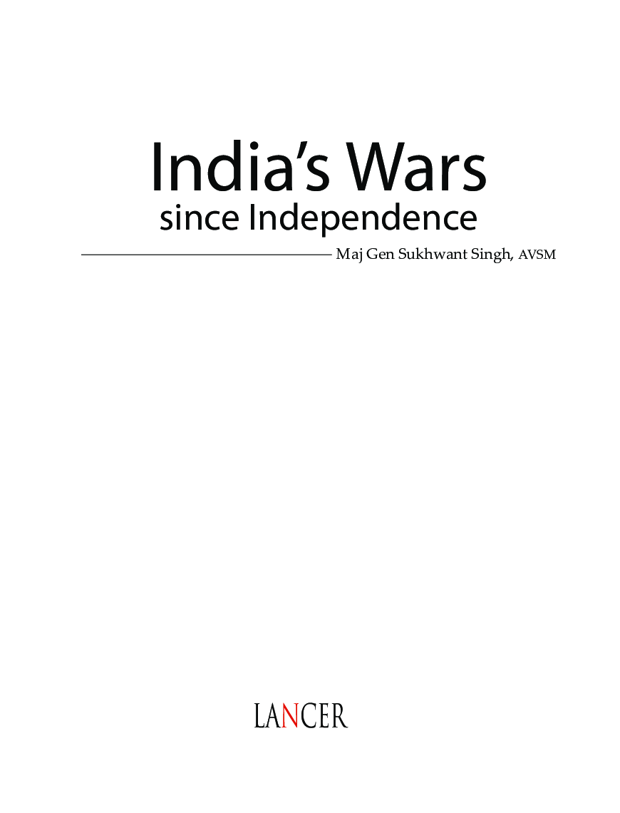 India\'s Wars Since Independence - Page 2