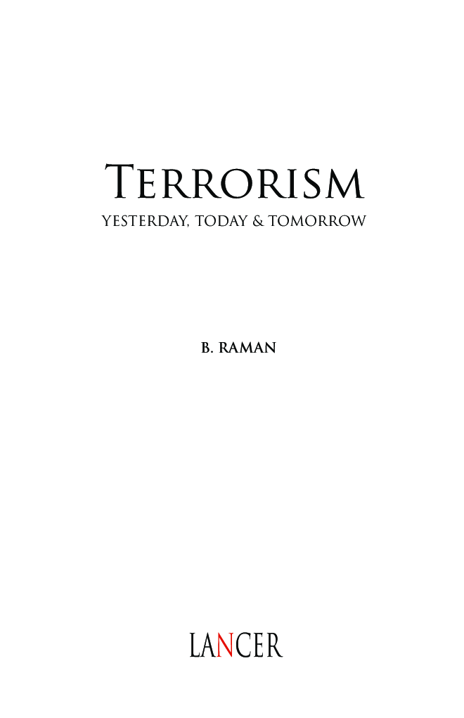 Terrorism: Yesterday, Today & Tomorrow - Page 2
