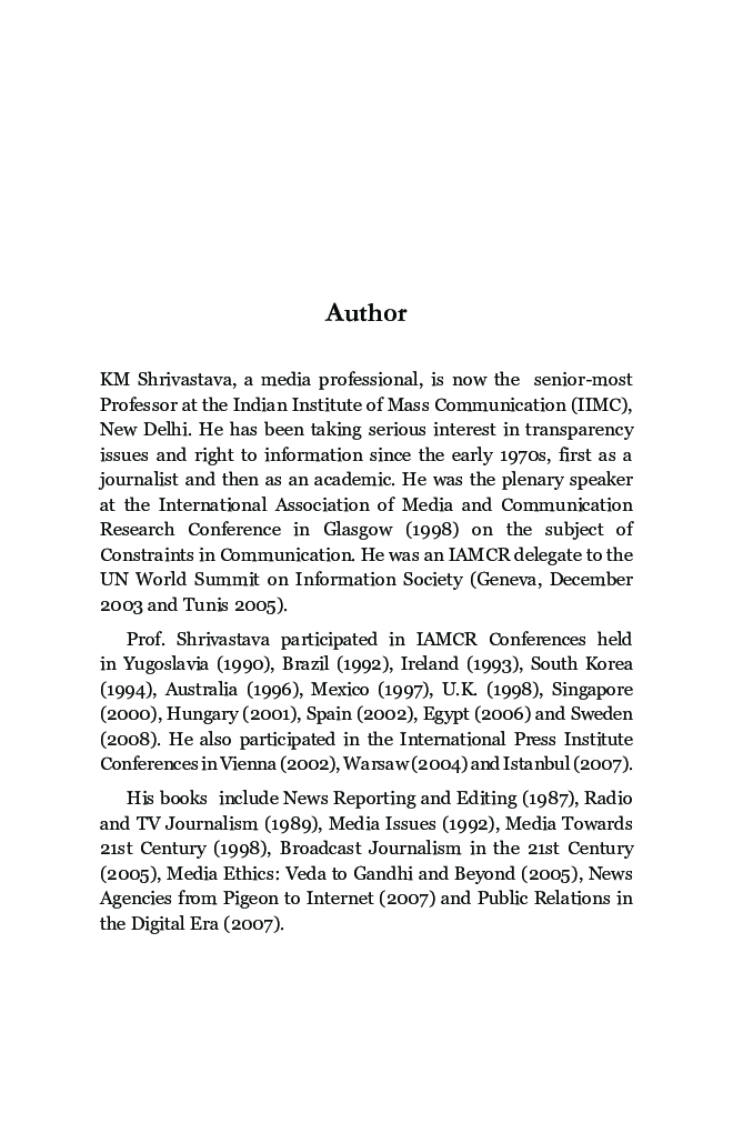 The Right To Information A Global Perspective - Page 5