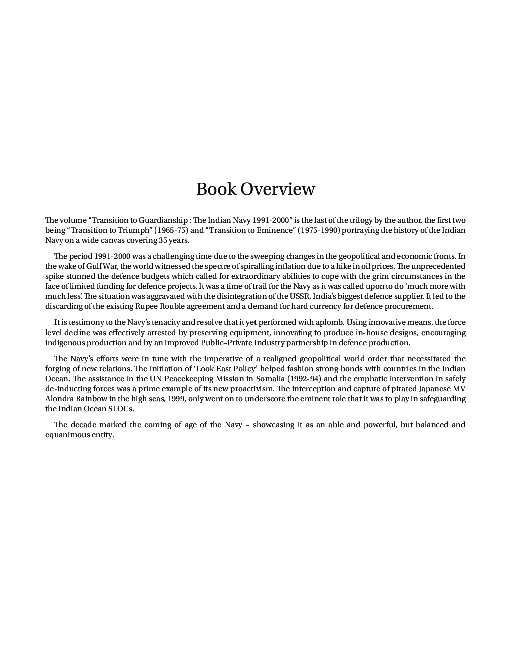 Transition To Guardianship The Indian Navy 1991–2000 - Page 4