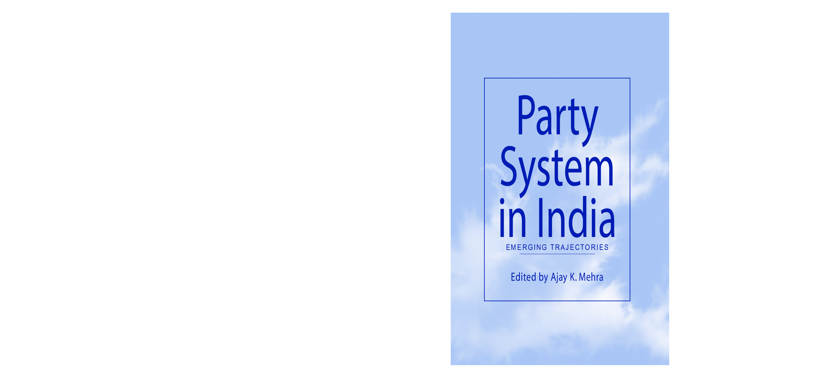 Party System In India Emerging Trajectories - Page 1