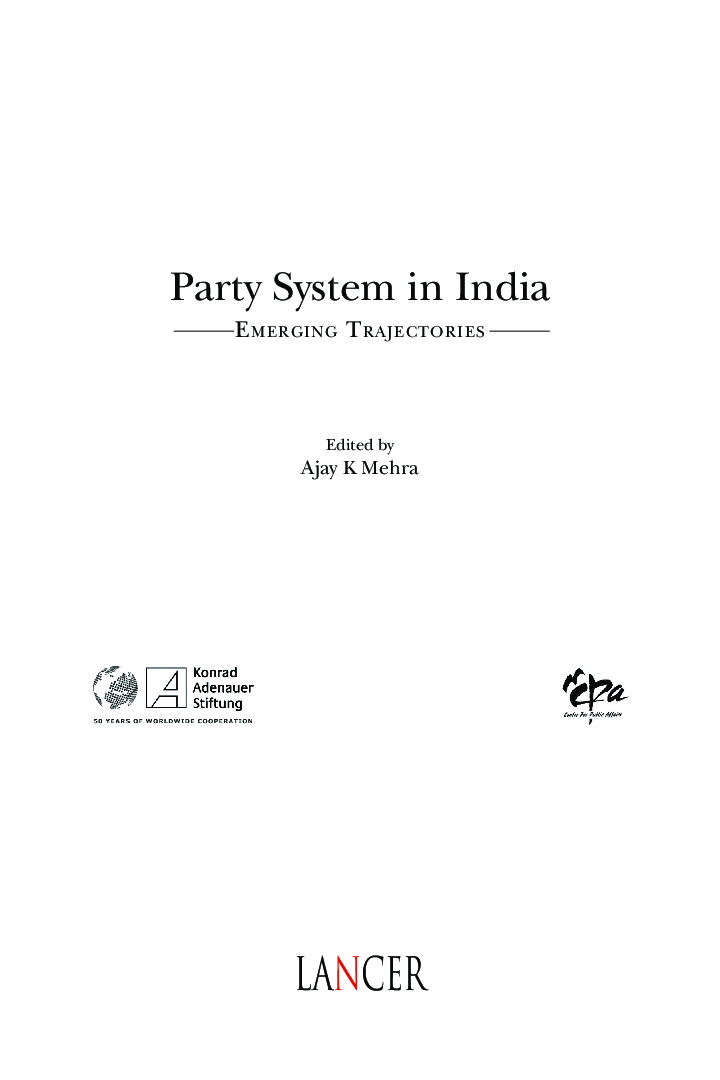 Party System In India Emerging Trajectories - Page 2
