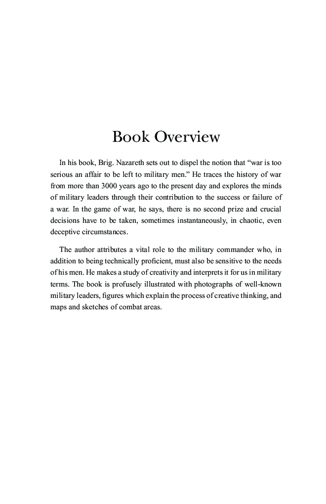 Creative Thinking In Warfare - Page 5