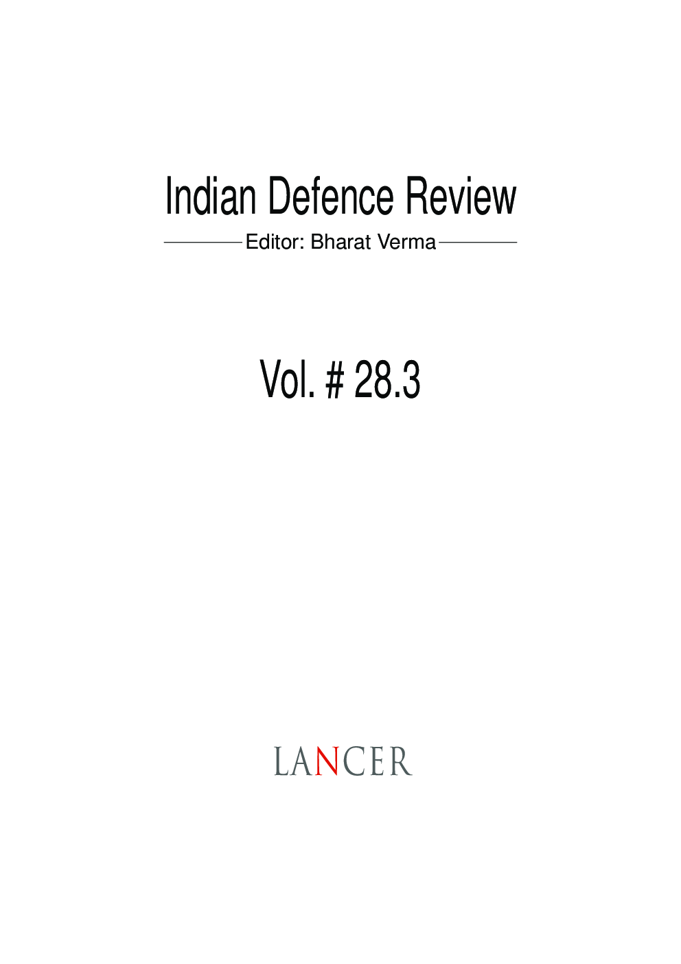 Indian Defence Review Jul-Sep 2013 (Vol 28.3) - Page 2