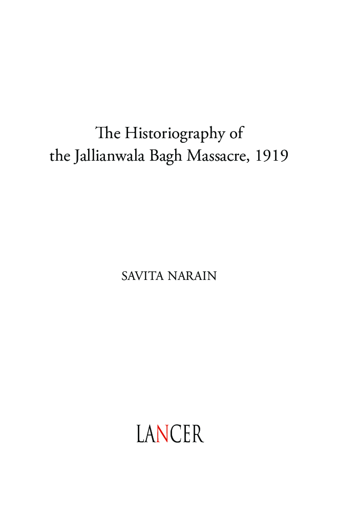 The Historiography Of The Jallianwala Bagh Massacre, 1919 - Page 2