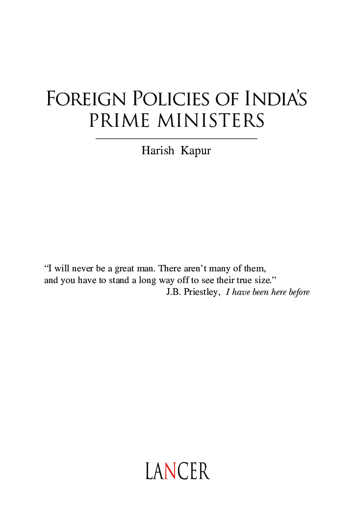 Foreign Policies Of India’s Prime Ministers - Page 2