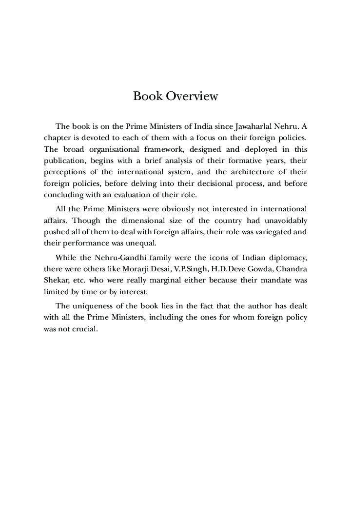 Foreign Policies Of India’s Prime Ministers - Page 5