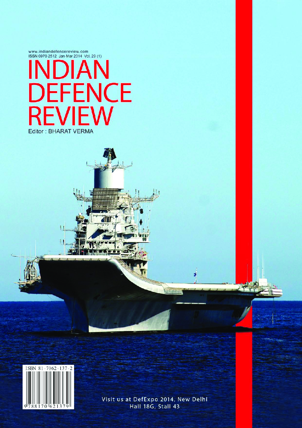 Indian Defence Review Jan-Mar 2014 (Vol 29.1) - Page 1