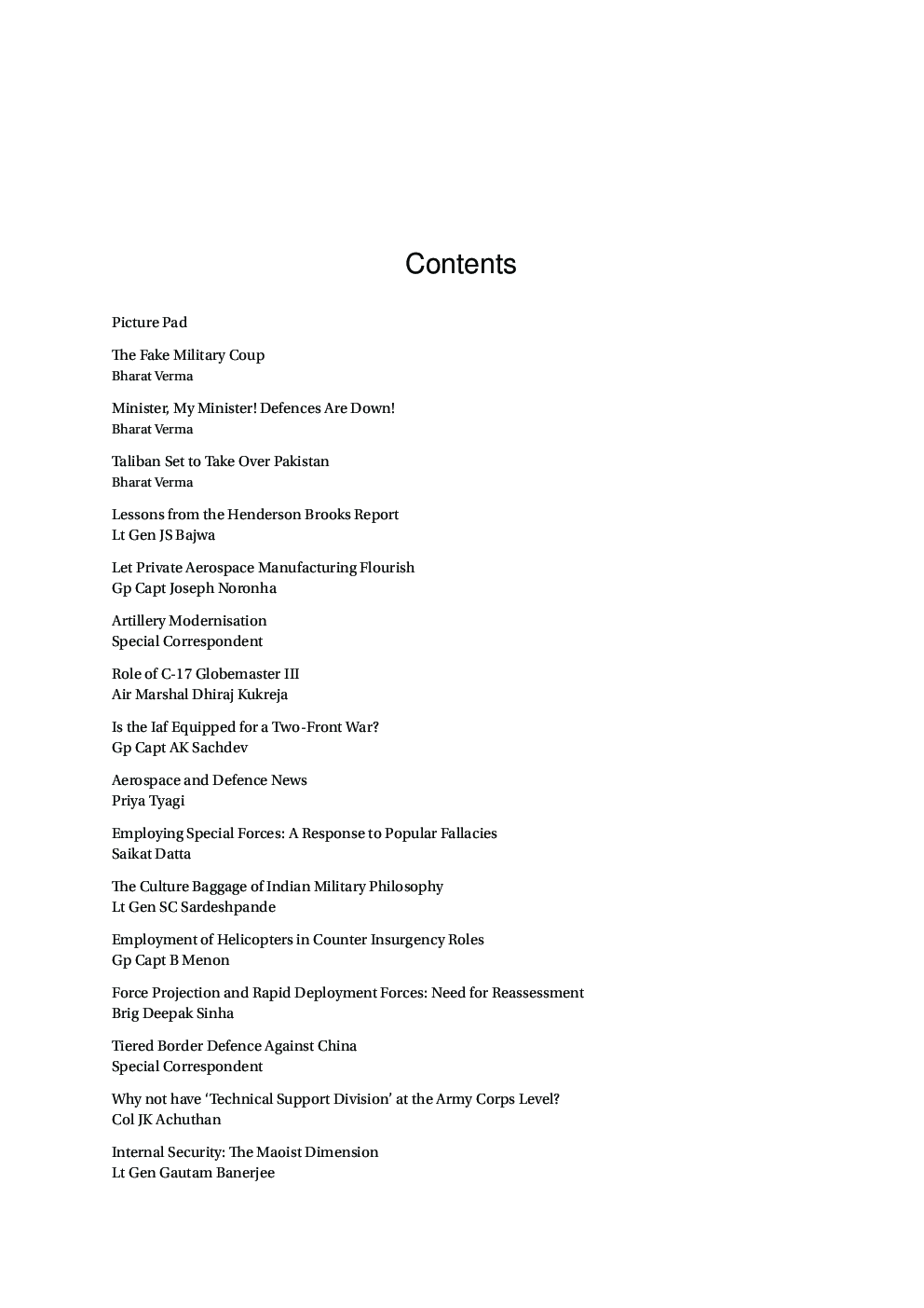 Indian Defence Review Apr-Jun 2014 (Vol 29.2) - Page 5