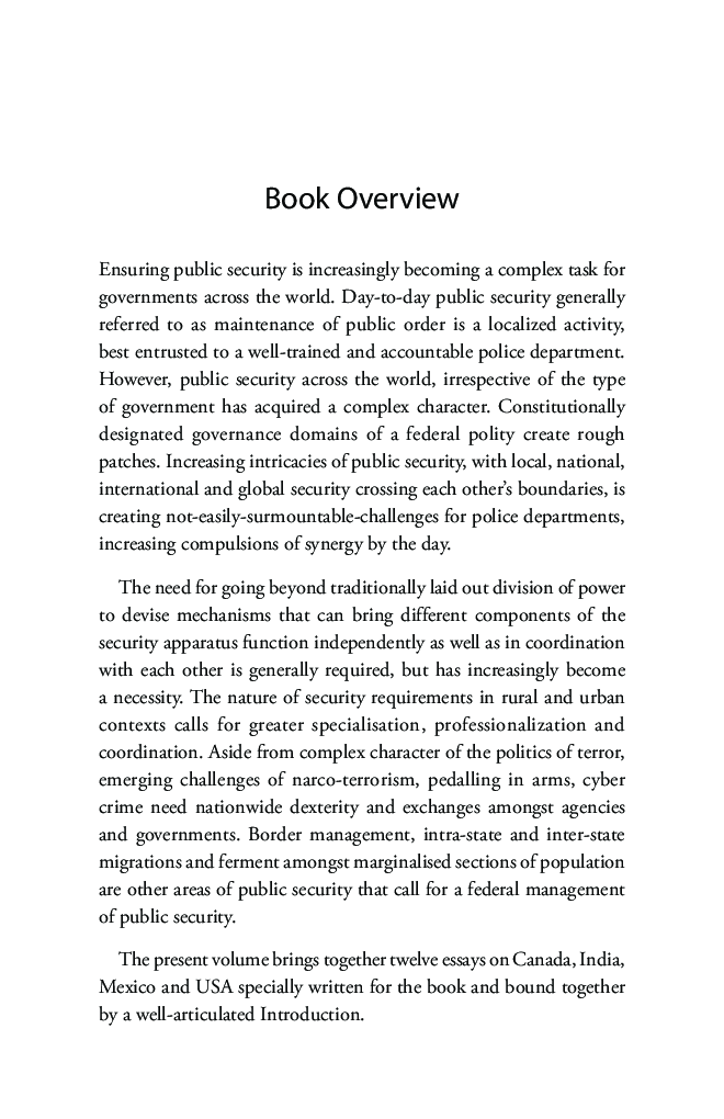 Public Security In Federal Systems - Page 4