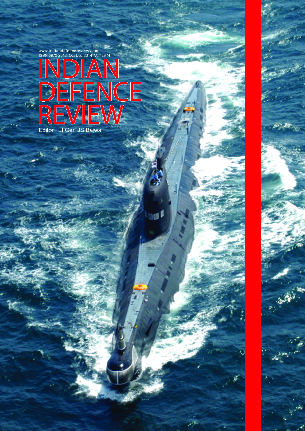 Indian Defence Review Oct-Dec 2014 (Vol 29.4) - Page 1
