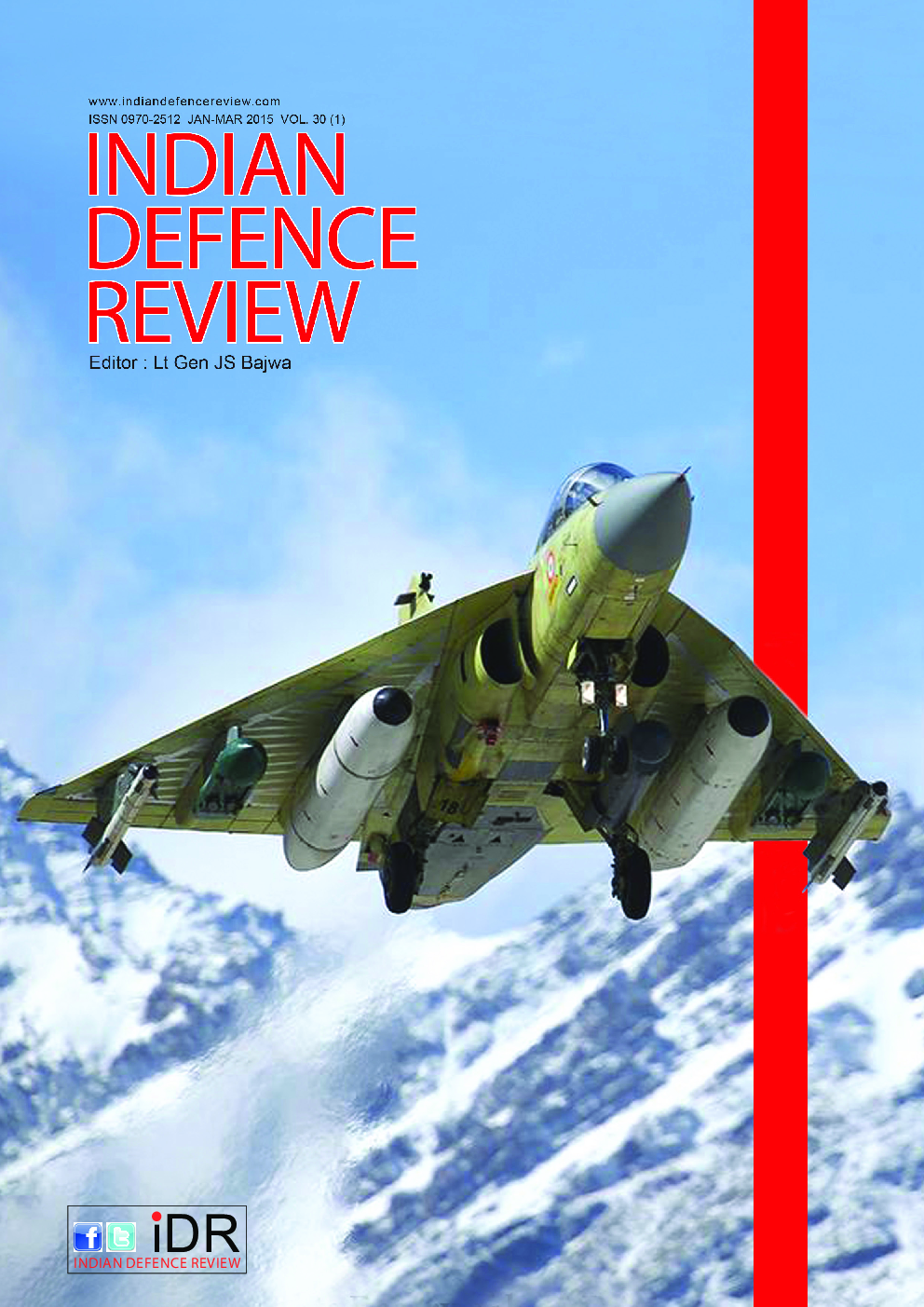 Indian Defence Review Jan-Mar 2015 (Vol 30.1) - Page 1