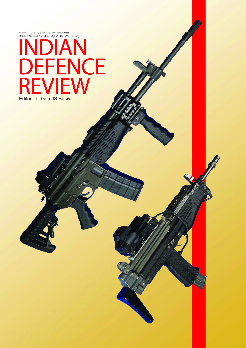Indian Defence Review Jul-Sep 2015 (Vol 30.3) - Page 1