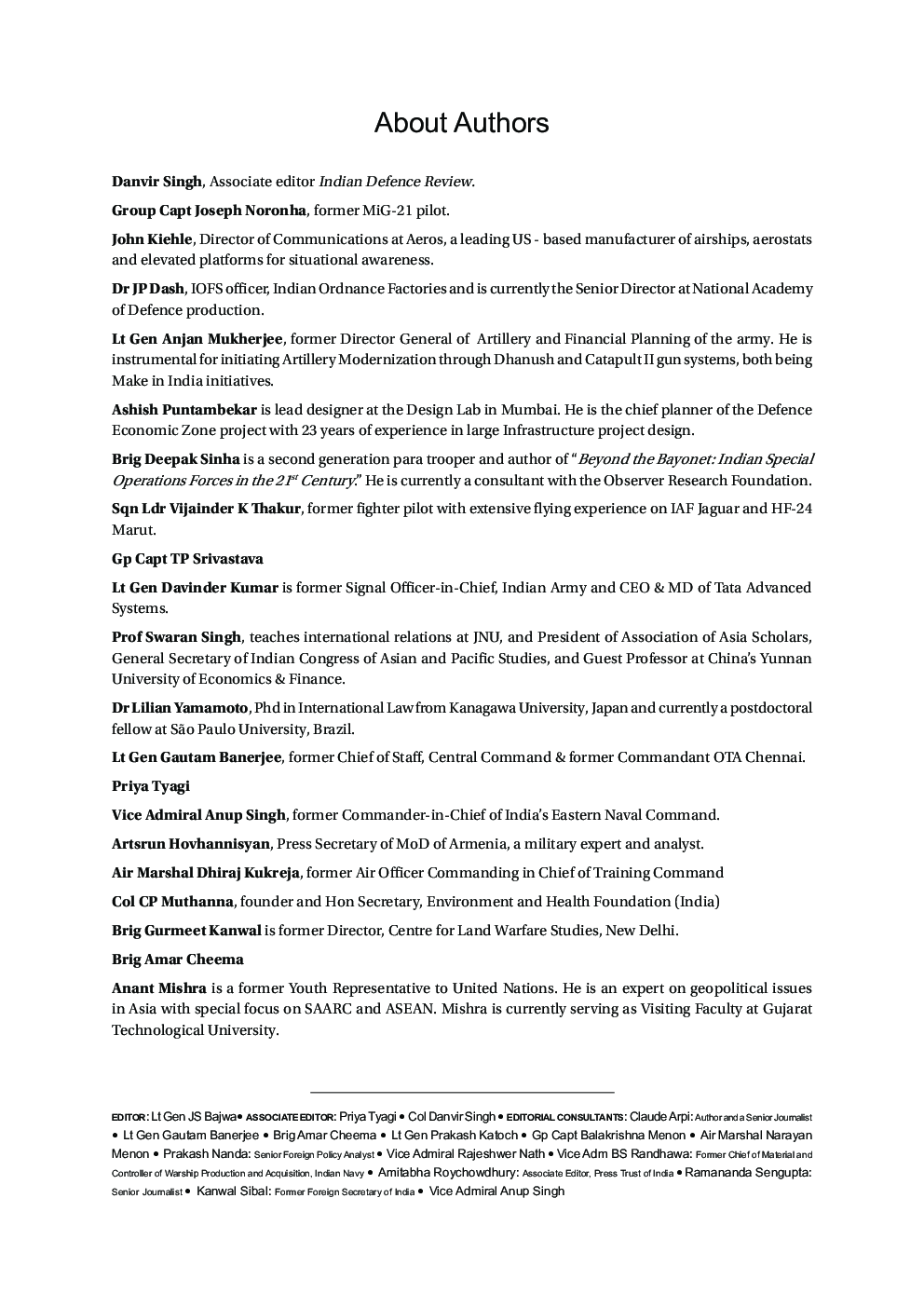 Indian Defence Review Jul-Sep 2015 (Vol 30.3) - Page 5