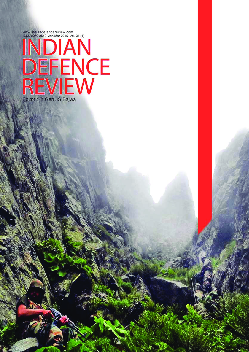 Indian Defence Review Jan-Mar 2016 (Vol 31.1) - Page 1
