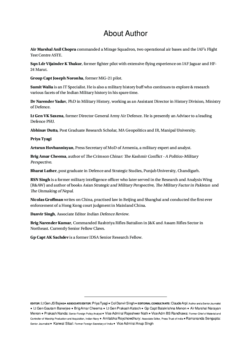 Indian Defence Review Jul-Sep 2016 (Vol 31.3) - Page 4