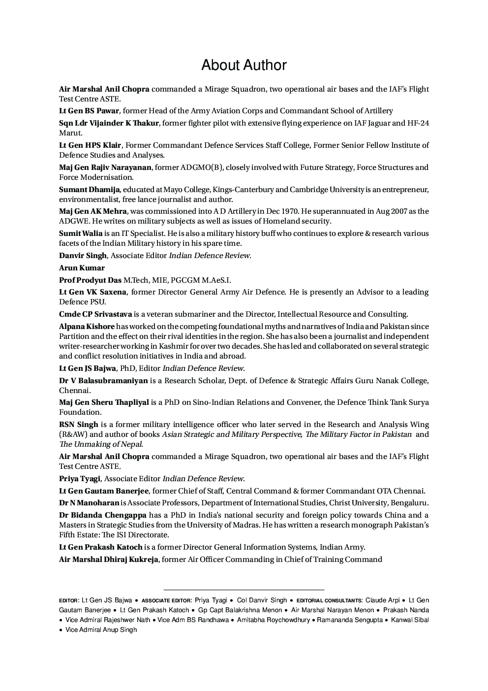 Indian Defence Review Oct-Dec 2016 (Vol 31.4) - Page 4