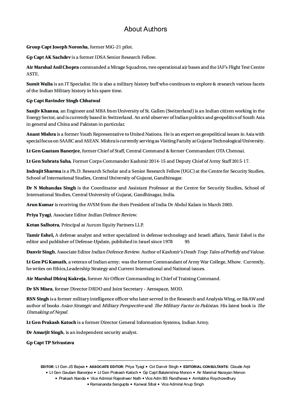 Indian Defence Review Jul-Sep 2017 (Vol 32.3) - Page 4