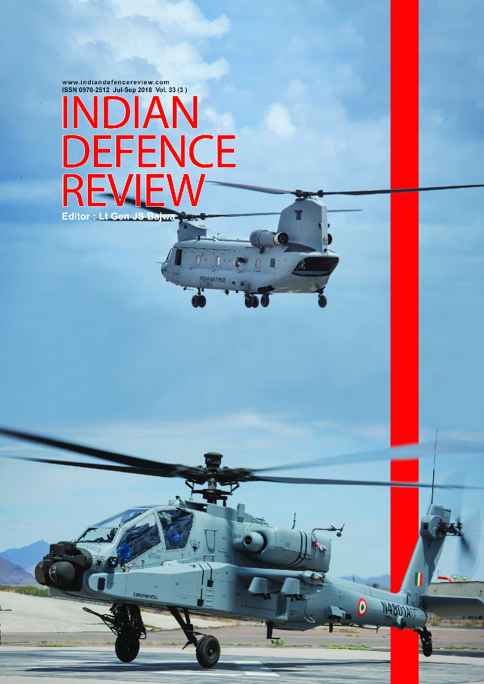 Indian Defence Review Jul-Sep 2018 (Vol 33.3) - Page 1
