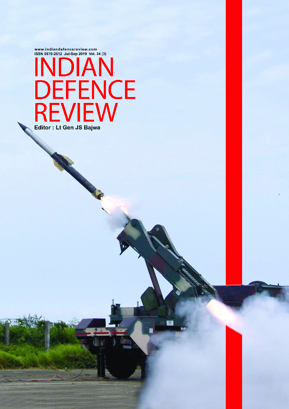 Indian Defence Review Jul-Sep 2019 (Vol 34.3) - Page 1
