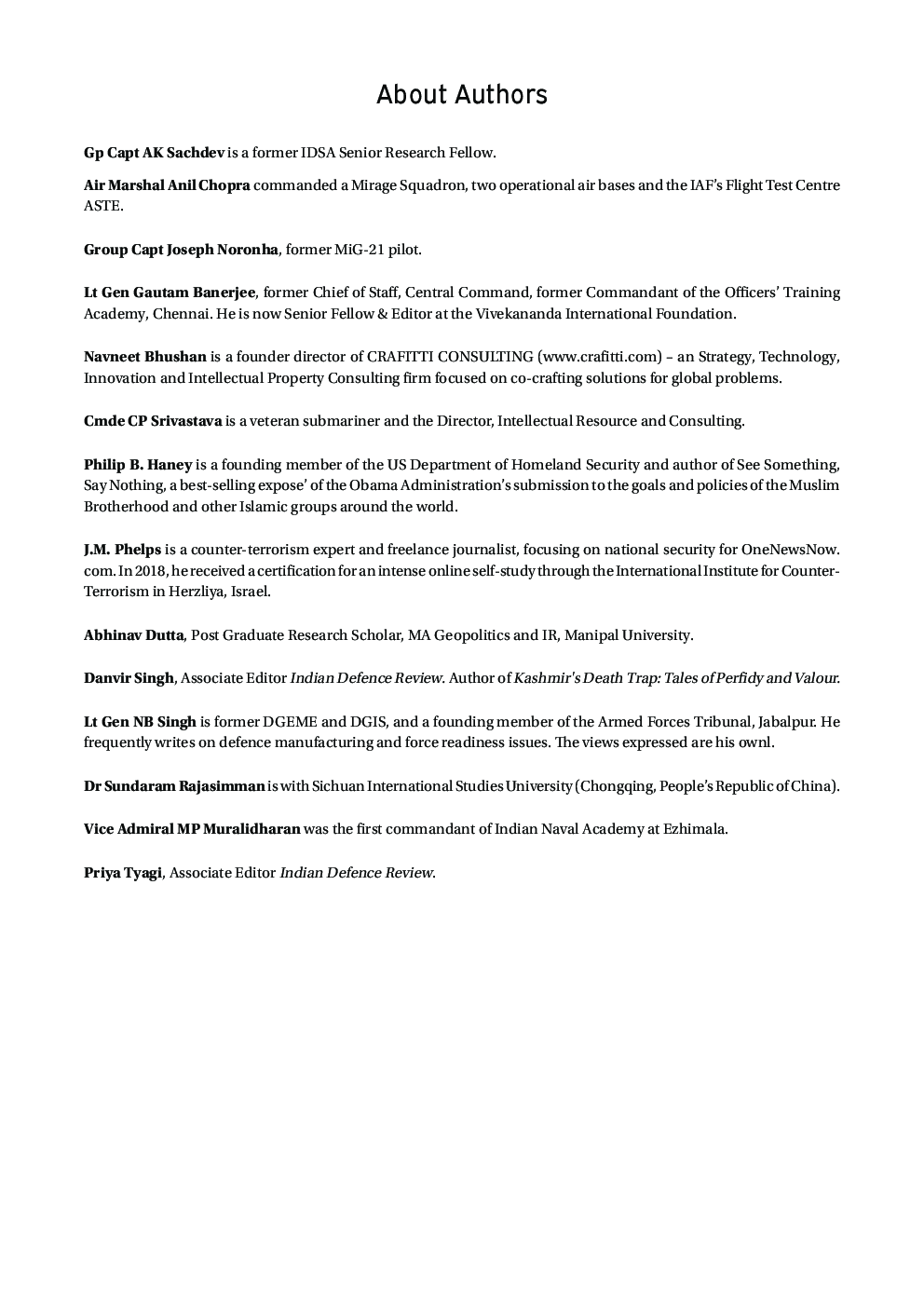 Indian Defence Review Jul-Sep 2019 (Vol 34.3) - Page 4