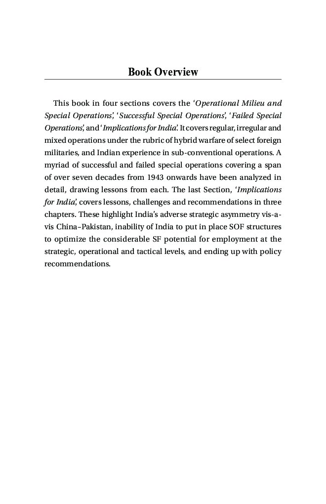 Special Operations Case Studies Lessons For India - Page 5