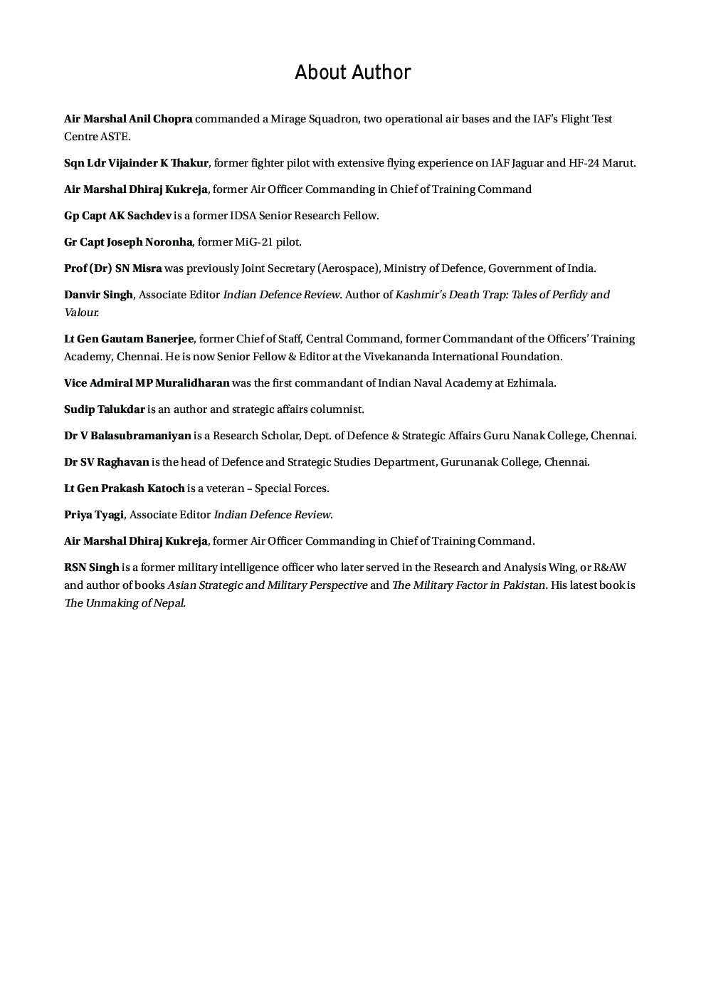 Indian Defence Review Oct-Dec 2019 (Vol 34.4) - Page 4