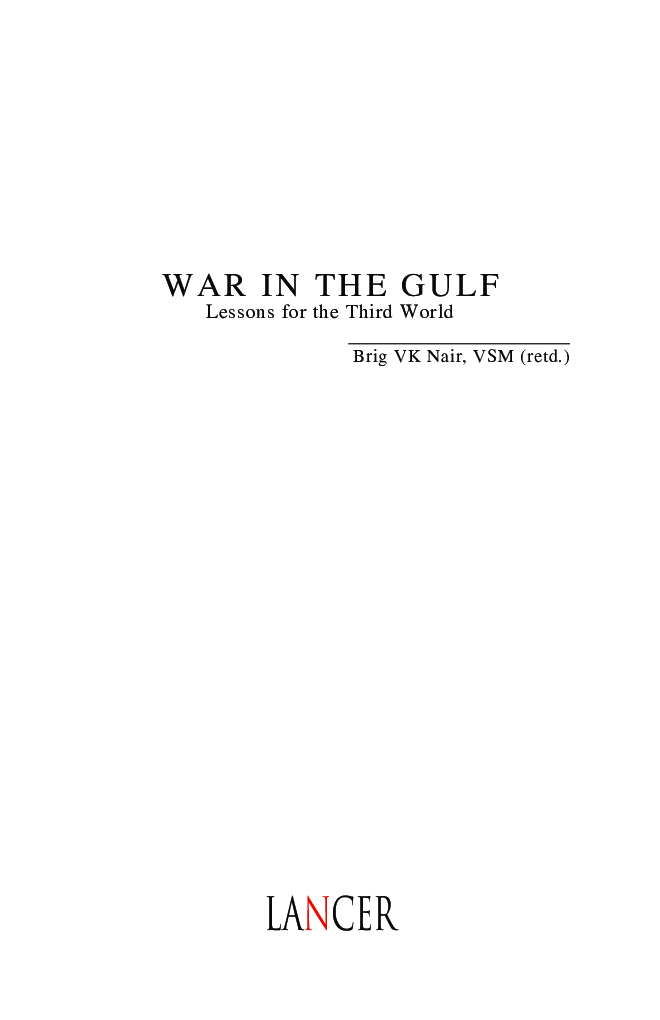 War In The Gulf Lessons For The Third World - Page 2