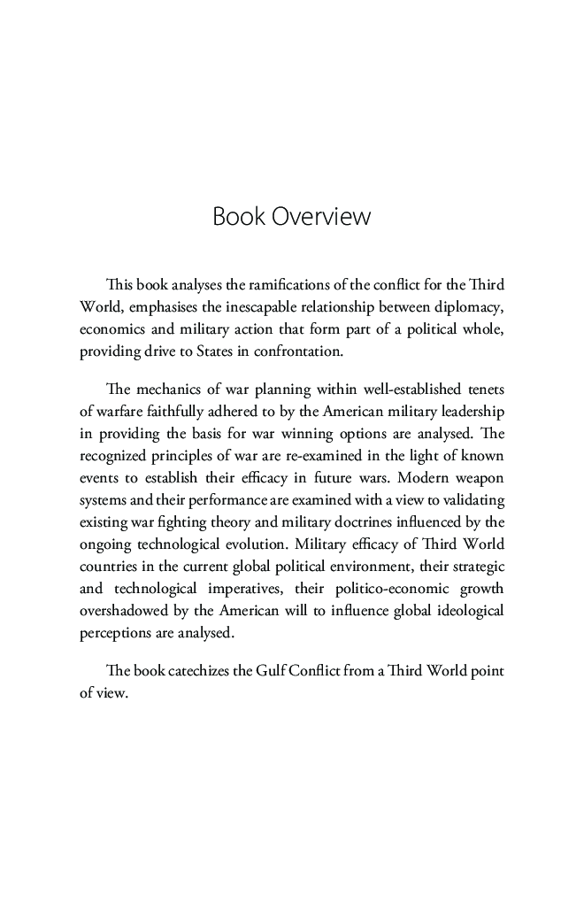 War In The Gulf Lessons For The Third World - Page 4