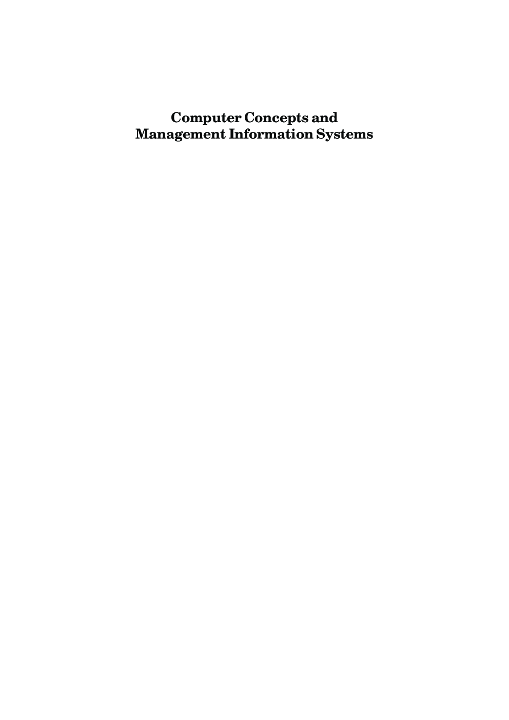Computer Concepts And Management Information Systems - Page 2
