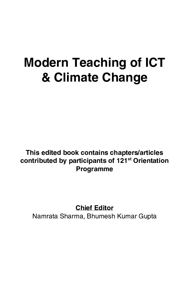 Modern Teaching Of ICT And Climate Change - Page 2