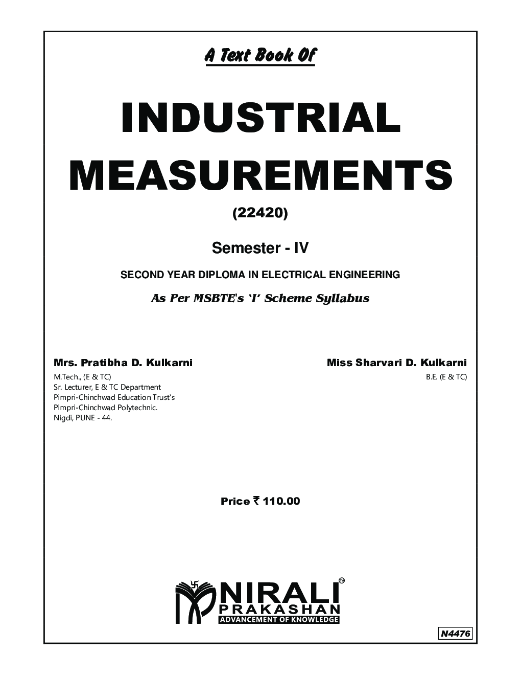 A Textbook Of Industrial Measurements - Page 2