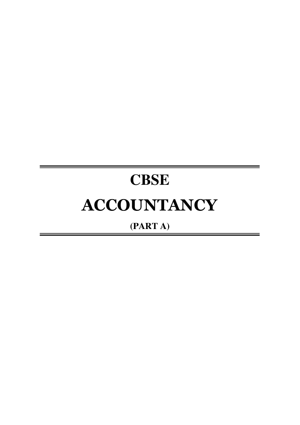 Download Oswal CBSE Class 12 Accountancy (Part A) PDF Online 2021