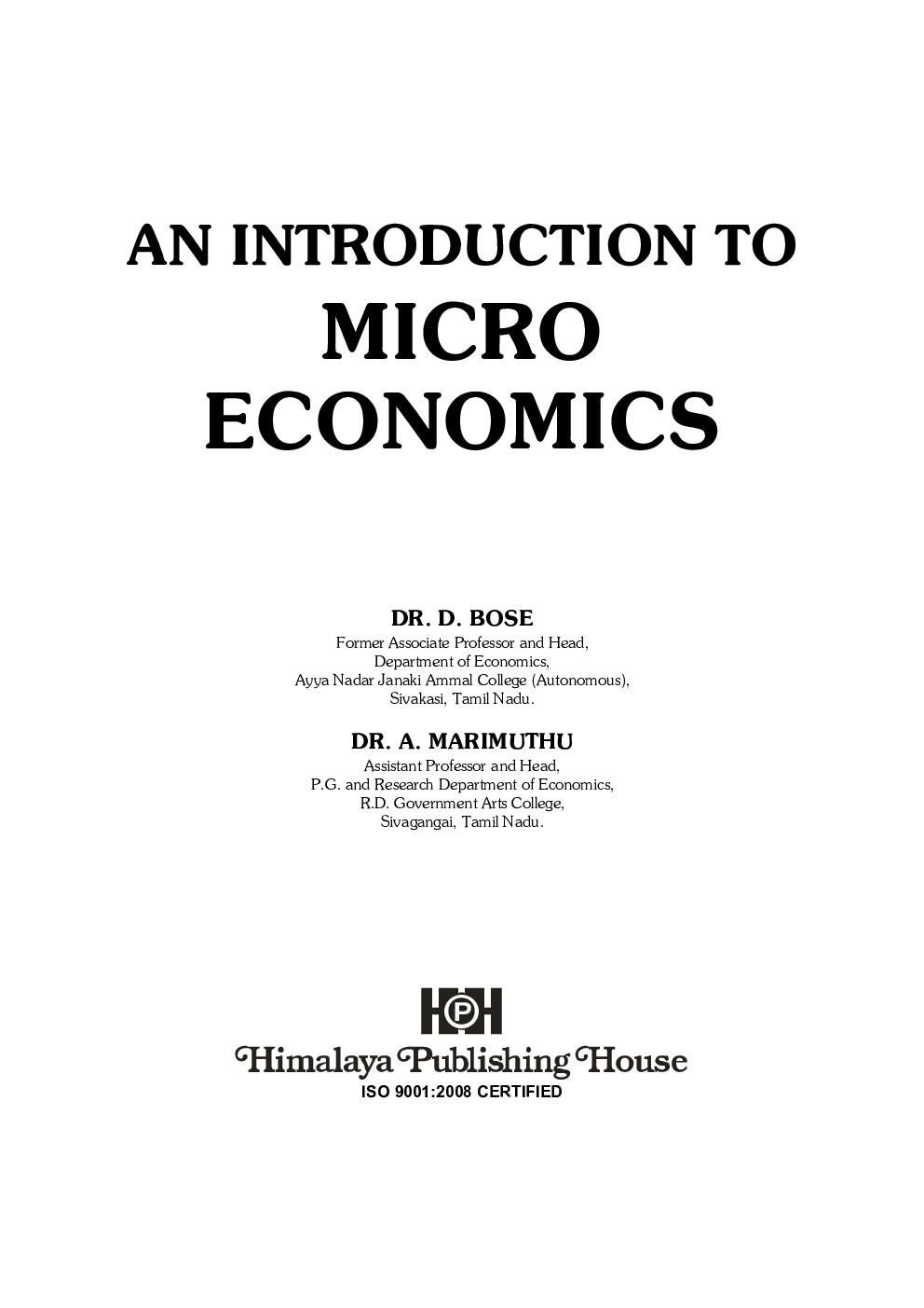 An Introduction To Micro Economics - Page 2