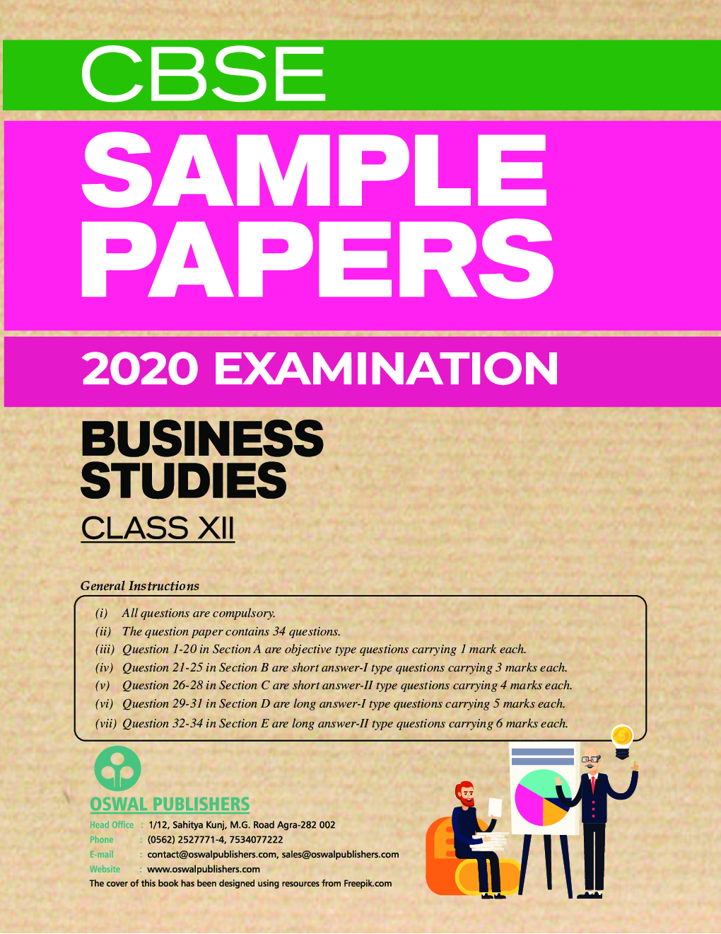 Download Oswal CBSE Class 12 Business Studies Sample Papers PDF Online